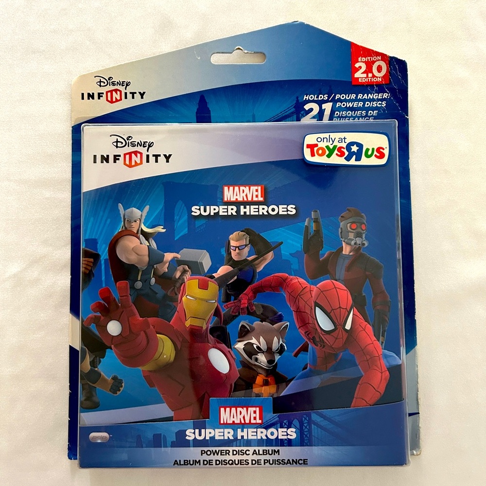 DISNEY INFINITY 2.0 Marvel Superheroes Power Disc Album TOYS R US Exclusive NIP
